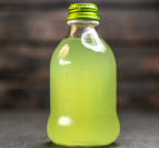 front-view-lemonade-bottle-wooden-surface 1